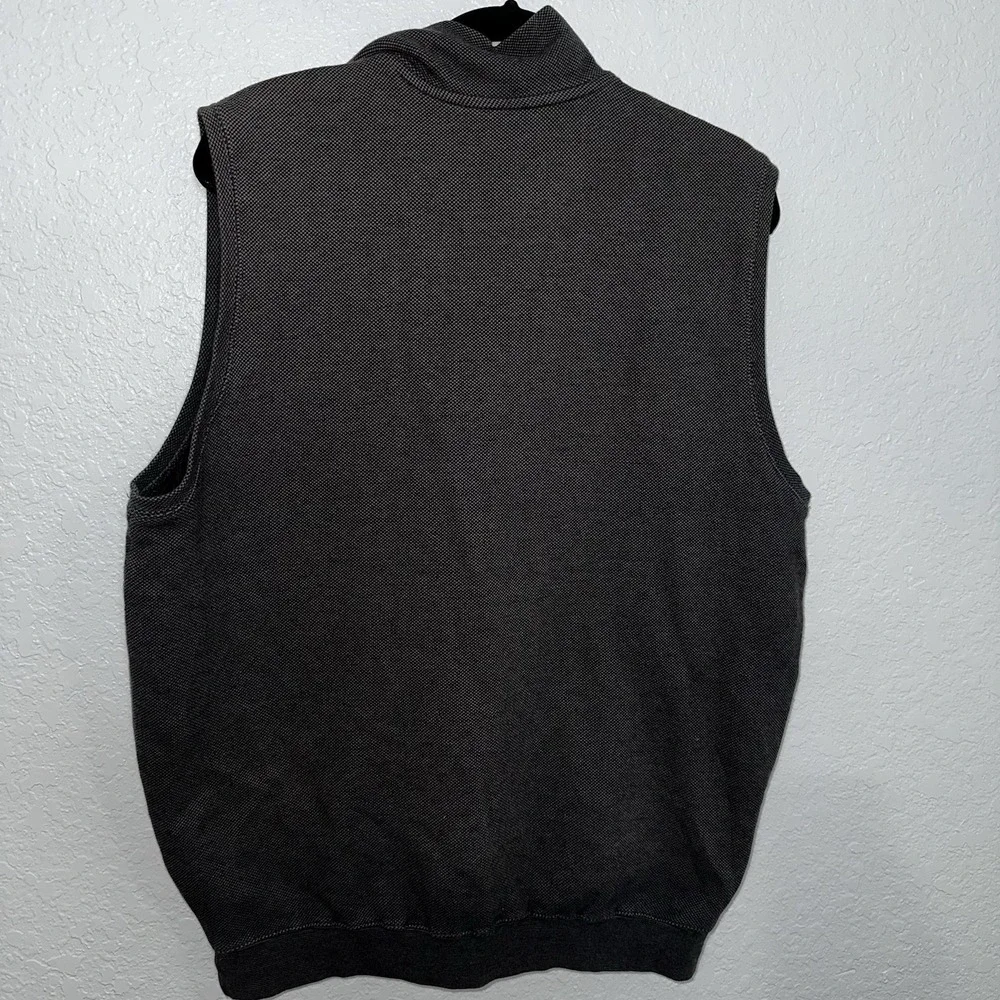 CARNOUSTIE Quarter Zip COTTON Sweater Vest Men MEDIUM‎ M Black SHADY CANYON Golf